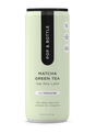 Pop & Bottle Green Tea Matcha Latte - Pack of 12, 8 Fl Oz Each - Cozy Farm 