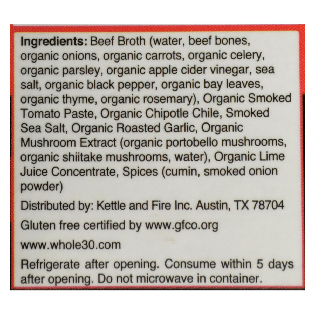 Kettle & Fire Chipotle Beef Bone Broth (Pack of 6 - 16.9 Oz) - Cozy Farm 