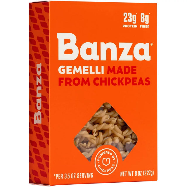 Banza Chickpea Gemelli Pasta, Gluten-Free, Protein-Rich (Pack of 6 - 8 oz.) - Cozy Farm 