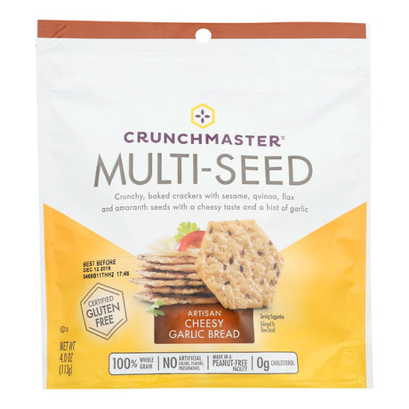 Crunchmaster Multigrain Cracker Cheddar Garlic Bread (12-Pack, 4 Oz) - Cozy Farm 