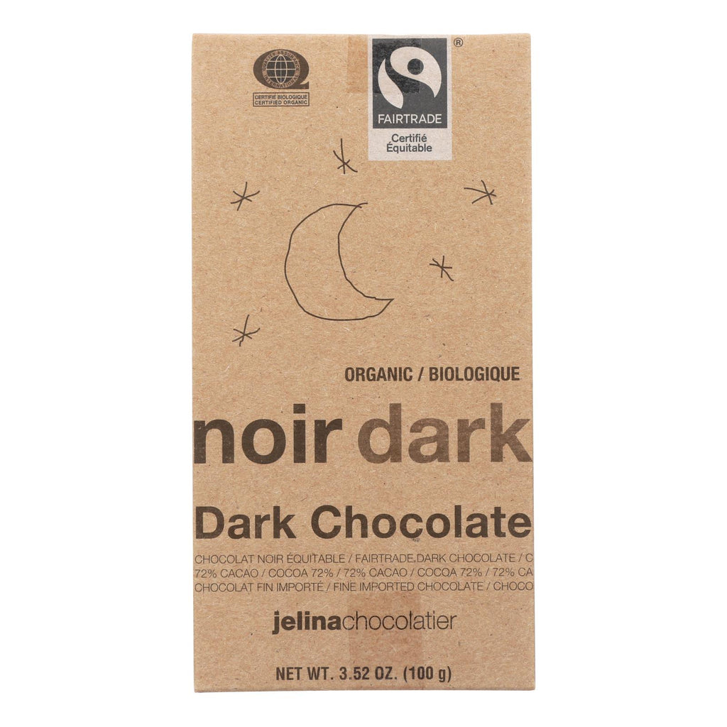 Jelina Chocolatier Organic Dark Chocolate (Pack of 8) - 3.52 Oz - Cozy Farm 
