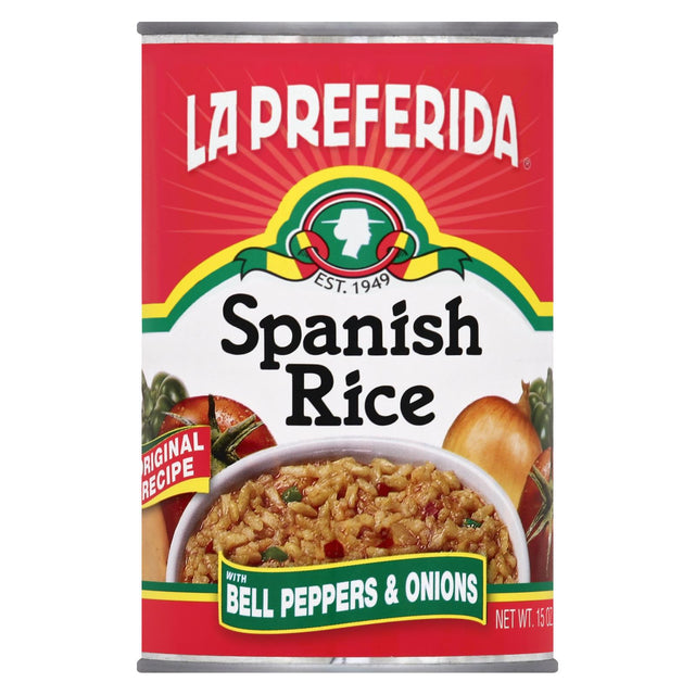 La Preferida Spanish Rice with Bell Peppers & Onions - 12 Pack, 15 Oz Each - Cozy Farm 