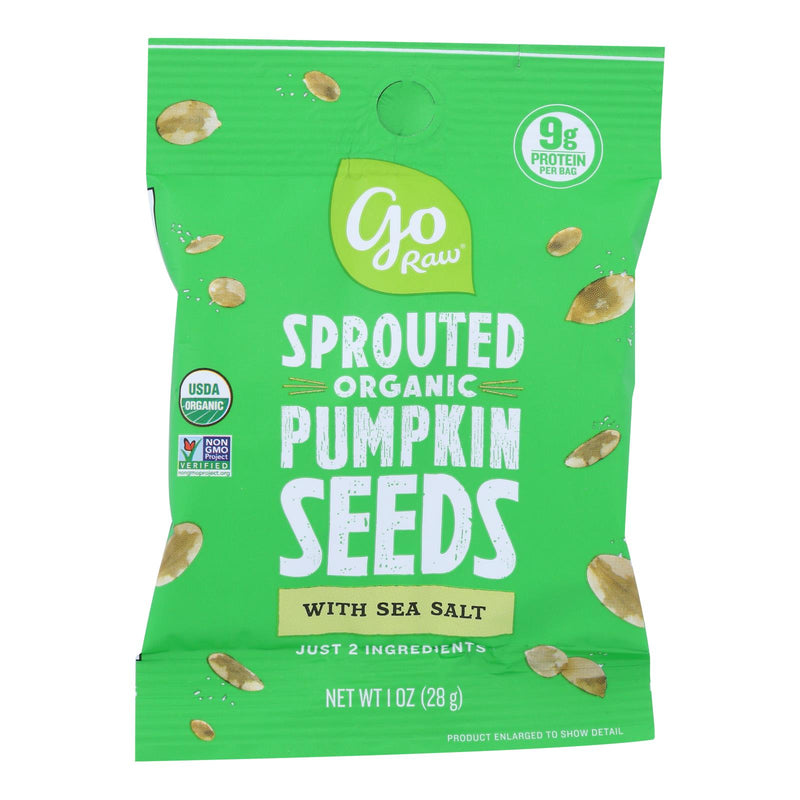 Go Raw Sea Salt Sprinkled Seed Pumpkin - 1 Oz - Case of 12 - Cozy Farm 