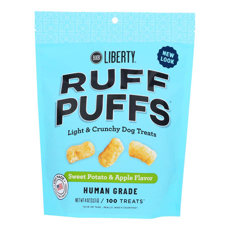 Bixbi Ruff Puffs: Sweet Potato & Apple Delicacy (Pack of 8 - 4 Oz.) - Cozy Farm 