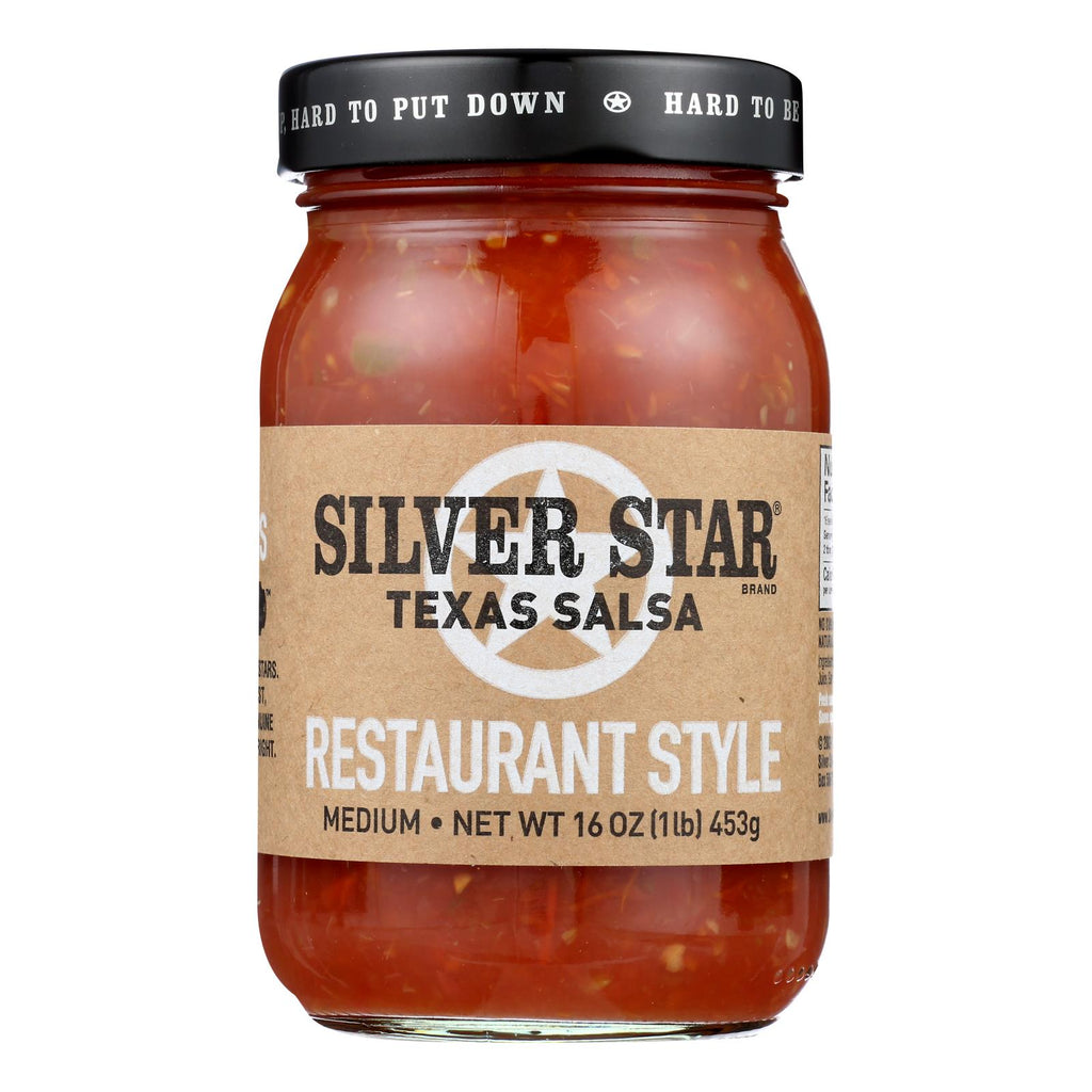 Silver Star (Pack of 6) - Salsa Restaurant Style - 16 Oz - Cozy Farm 
