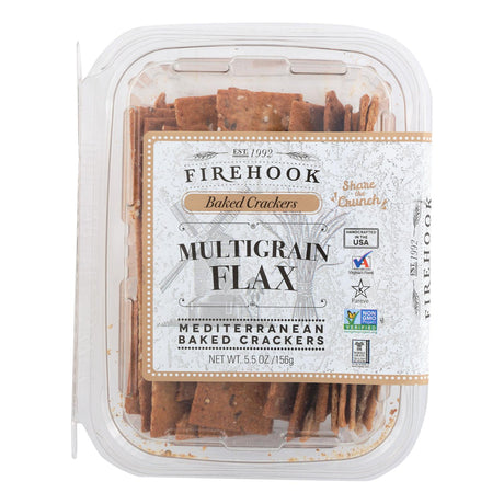 Firehook Mediterranean Baked Crackers, 5.5 Oz (Pack of 8) - Cozy Farm 