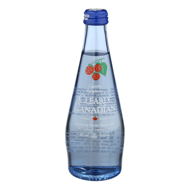 Clearly Canadian Country Raspberry Sparkling Water (Pack of 12) - Cozy Farm 