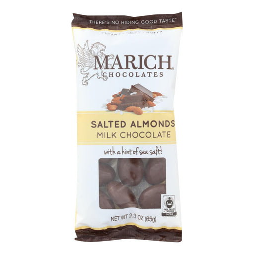 Marich Almonds - Milk Chocolate - Sea Salt - Case Of 12 - 2.3 Oz - Cozy Farm 