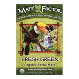 Mate Factor Fresh Green Organic Yerba Mate Tea Bags  - Case Of 6 - 24 Bag - Cozy Farm 