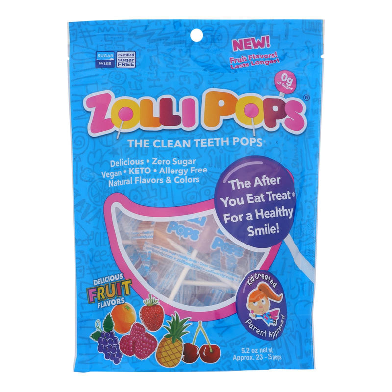 Zolli Pops - Candy Assorted Fruit (Pack of 25) 5.2 Oz - Cozy Farm 