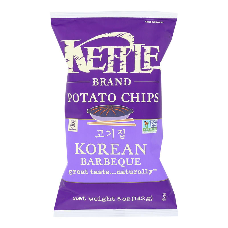 Kettle Brand Potato Chips - Korean Barbeque (Pack of 15) - 5 Oz. - Cozy Farm 