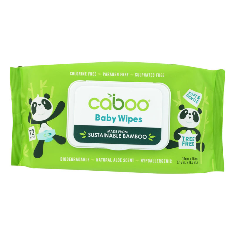 Caboo Bamboo Baby Wipes | Pack of 12 | 72 Count Per Pack - Cozy Farm 