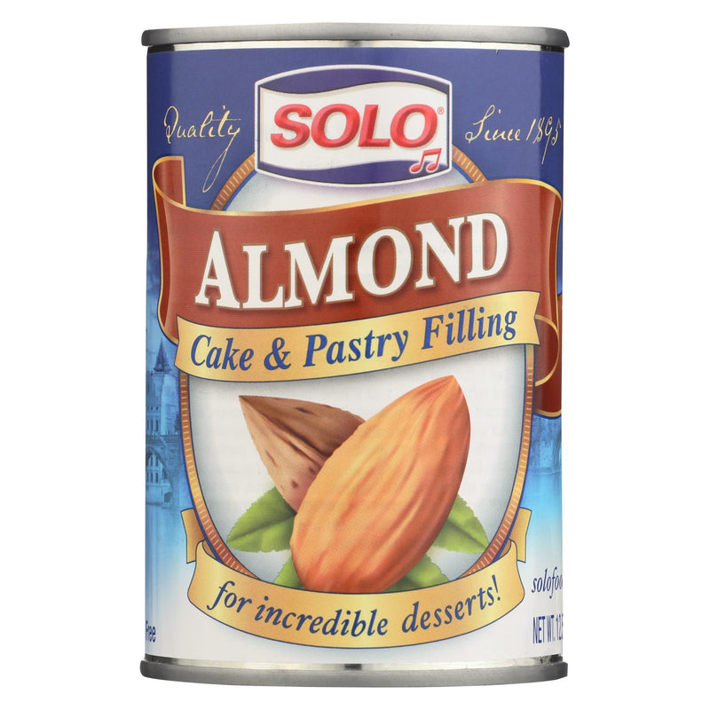 Solo Almond Filling (Pack of 12) - 12.5 Oz - Cozy Farm 