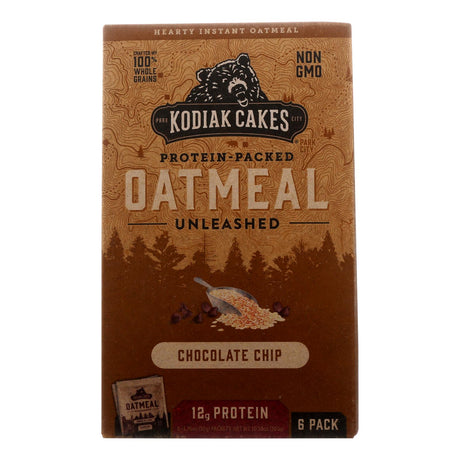 Kodiak Cakes Chocolate Chip Oatmeal (Pack of 6, 1.76 oz. Each) - Cozy Farm 
