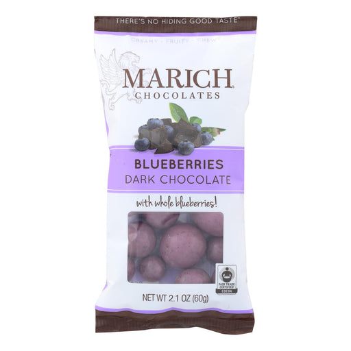 Marich Dark Chocolate Blueberries  - Case Of 12 - 2.1 Oz - Cozy Farm 