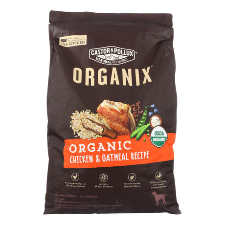 Castor and Pollux Organix Organic Dog Food, 10 lb, Chicken/Oatmeal - Cozy Farm 