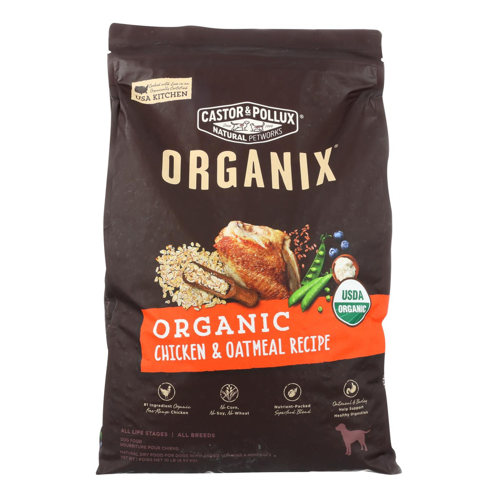 Castor and Pollux Organix Organic Dog Chicken/Oatmeal  10 lb. - Cozy Farm 