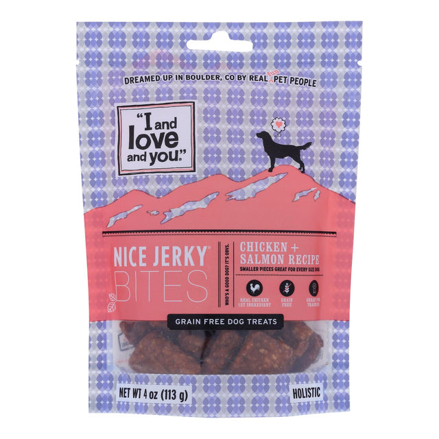 I And Love And You Chicken & Salmon Jrky Dog Treats (Pack of 6 - 4 Oz) - Cozy Farm 