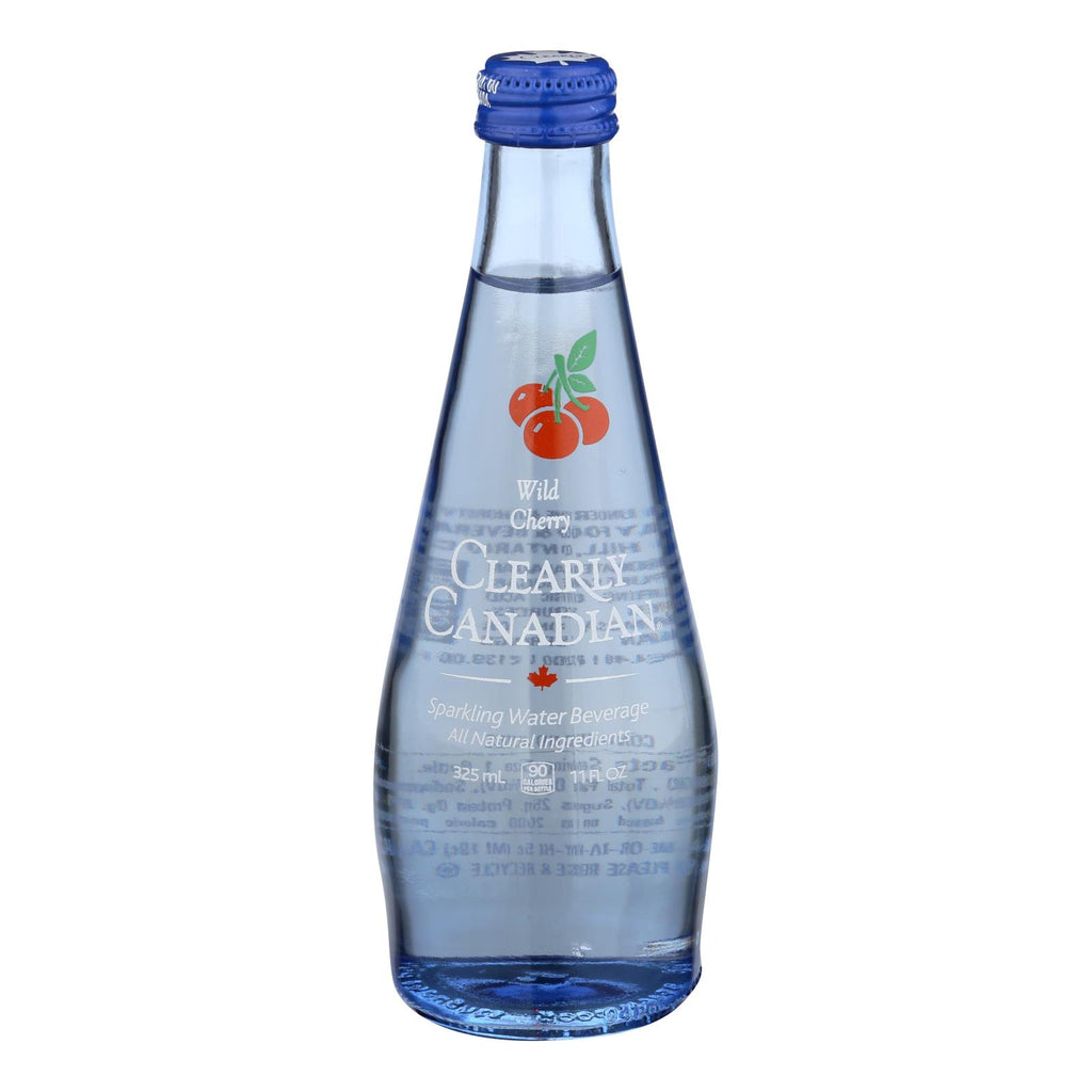 Clearly Canadian Sparkling Water Wild Cherry (Pack of 12-11 Fl Oz) - Cozy Farm 