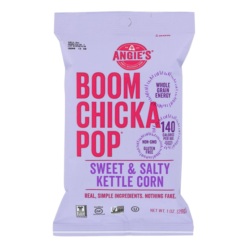 Angie's Kettle Corn Boom Chicka Pop Sweet and Salty Popcorn (Pack of 24) 1 Oz. - Cozy Farm 