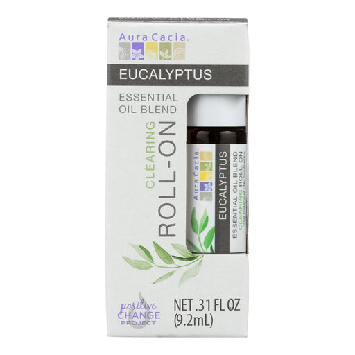 Aura Cacia Roll-On Essential Oil Eucalyptus (Pack of 4) 0.31 oz - Cozy Farm 