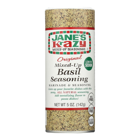 Jane&rsquo;s Krazy Mixed-up Seasonings (Pack of 12) 5 Oz Basil Seasoning - Cozy Farm 