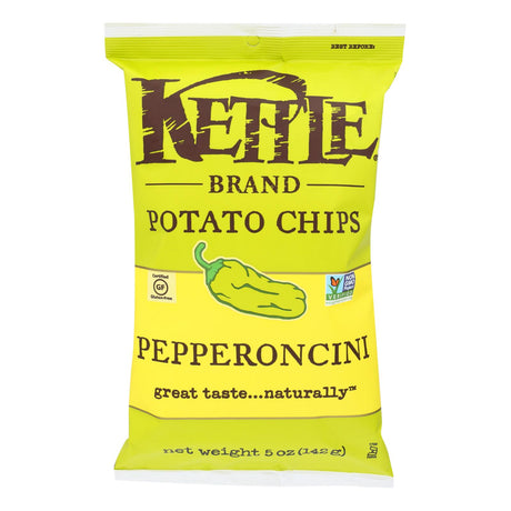 Kettle Brand Pepperoncini Potato Chips - 5 Oz. (Pack of 15) - Cozy Farm 