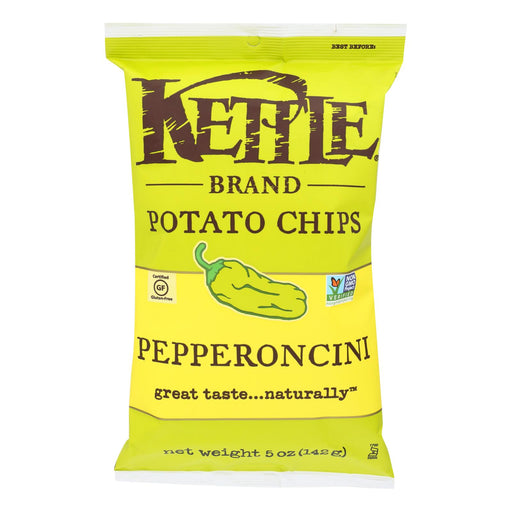 Kettle Brand Potato Chips - Pepperoncini (Pack of 15) - 5 Oz. - Cozy Farm 