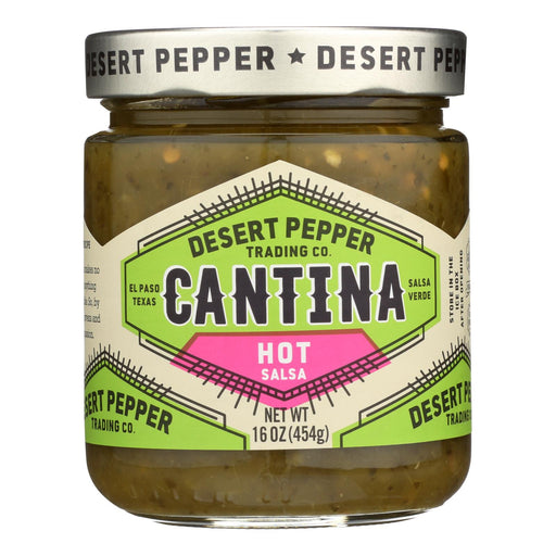 Desert Pepper Trading - Salsa Cantina Hot Green (Pack of 6) 16 Oz - Cozy Farm 