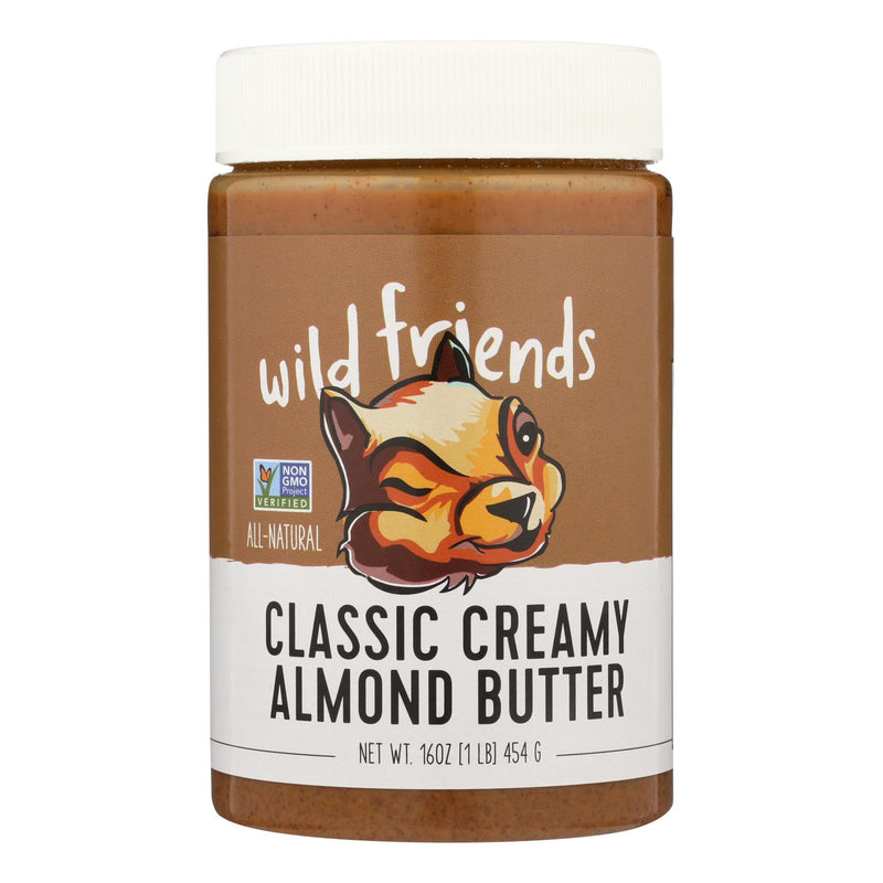 Jars  Wild Friends Classic Creamy Almond Nut Butter (Pack of 6) 16 Oz Jars - Cozy Farm 