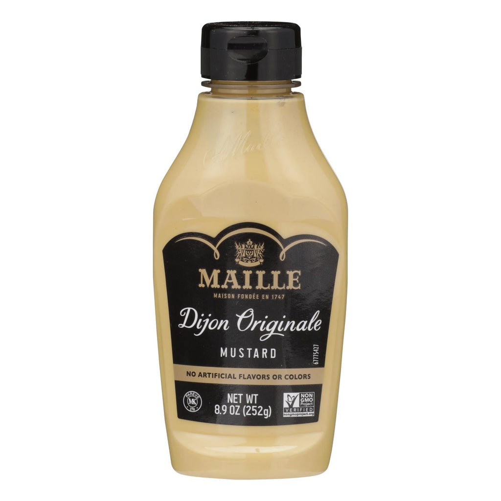 Maille Mustard Original Dijon Squeeze (Pack of 6) 8.9 Fl Oz - Cozy Farm 