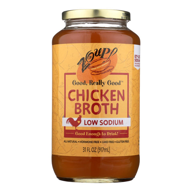 Zoup! Good, Really Good Ready-to-Serve Chicken Broth - Six 31 Fl Oz Cartons - Cozy Farm 