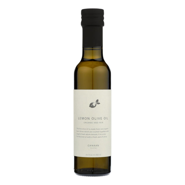 Canaan Extra Virgin Lemon Olive Oil, 6 Pack x 8.4 Fl Oz - Cozy Farm 