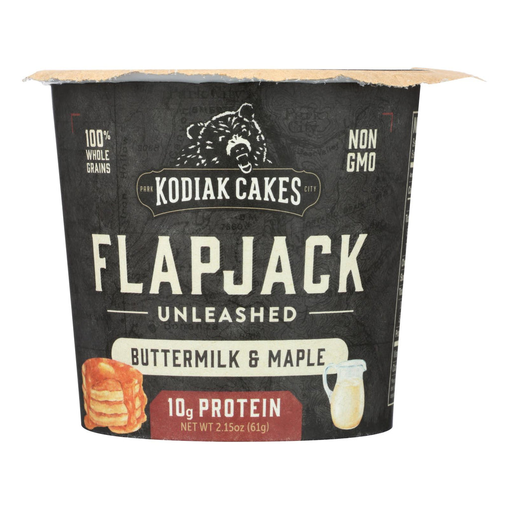Kodiak Cakes - Flapjack On The Go (Pack of 12) Buttermilk Maple Flavor 2.15 Oz - Cozy Farm 