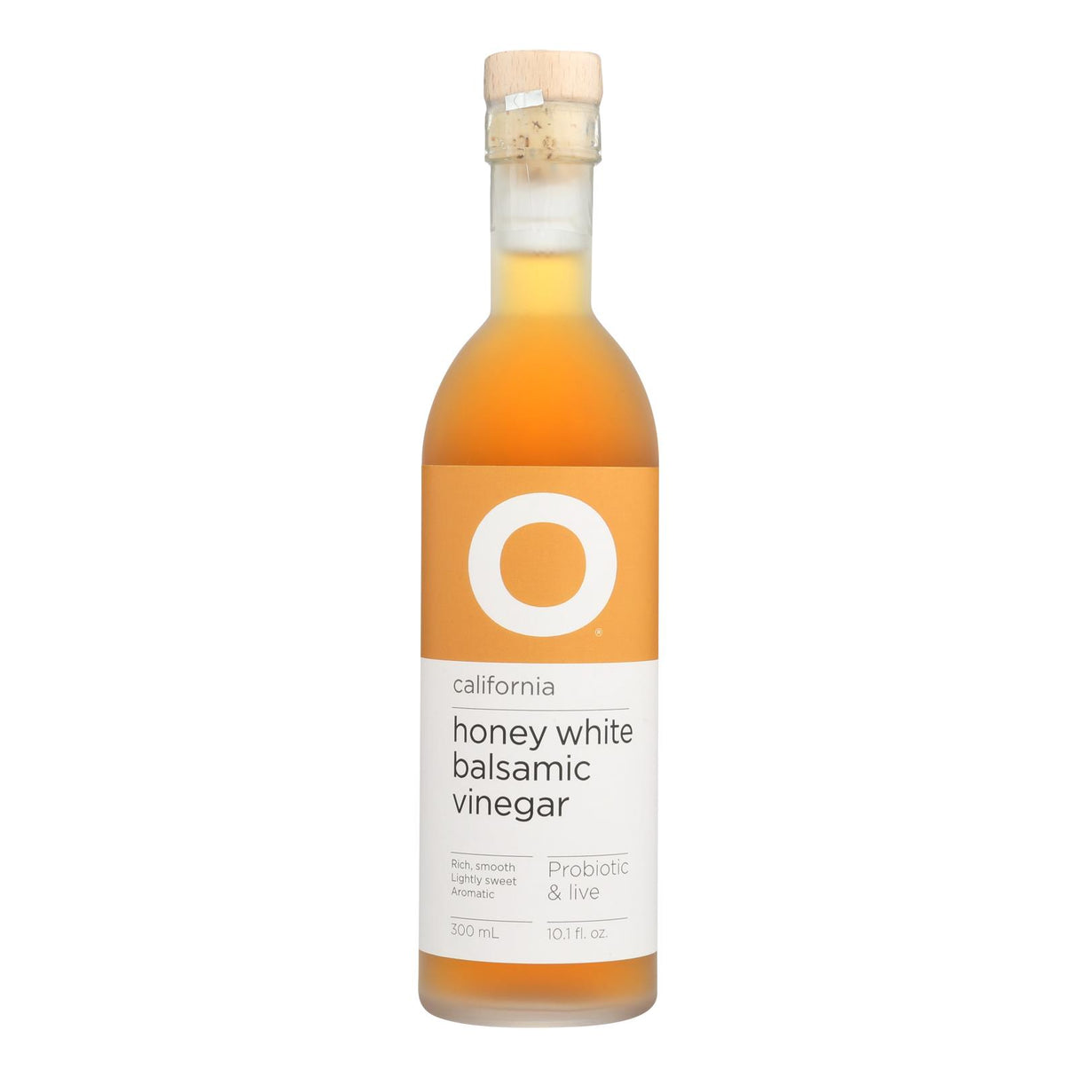 O-Olive Honey White Balsamic Vinegar, 10.1 Fl Oz Pack of 6 - Cozy Farm 