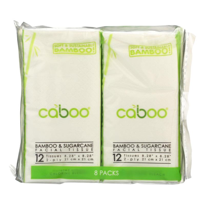 Caboo Facial Tissue (Pack of 30) - Bambo & Sugarcane 8-Pk - Cozy Farm 
