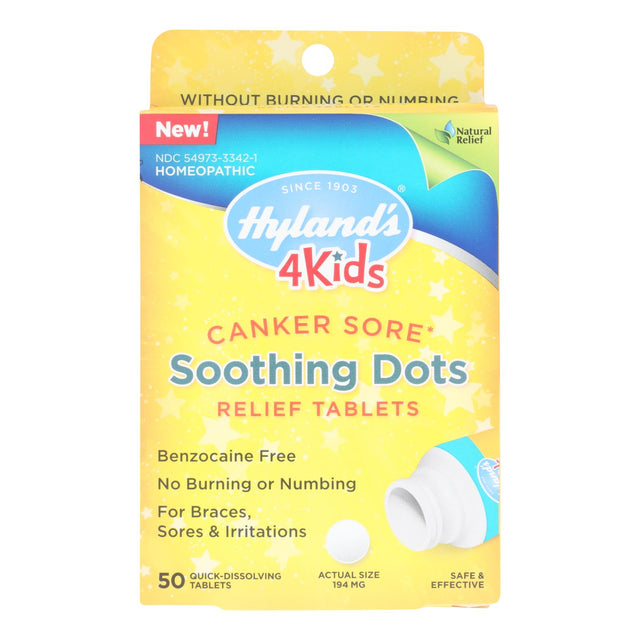 Hyland's 4Kids Canker Sore Relief Tablets (50 Count) - Cozy Farm 