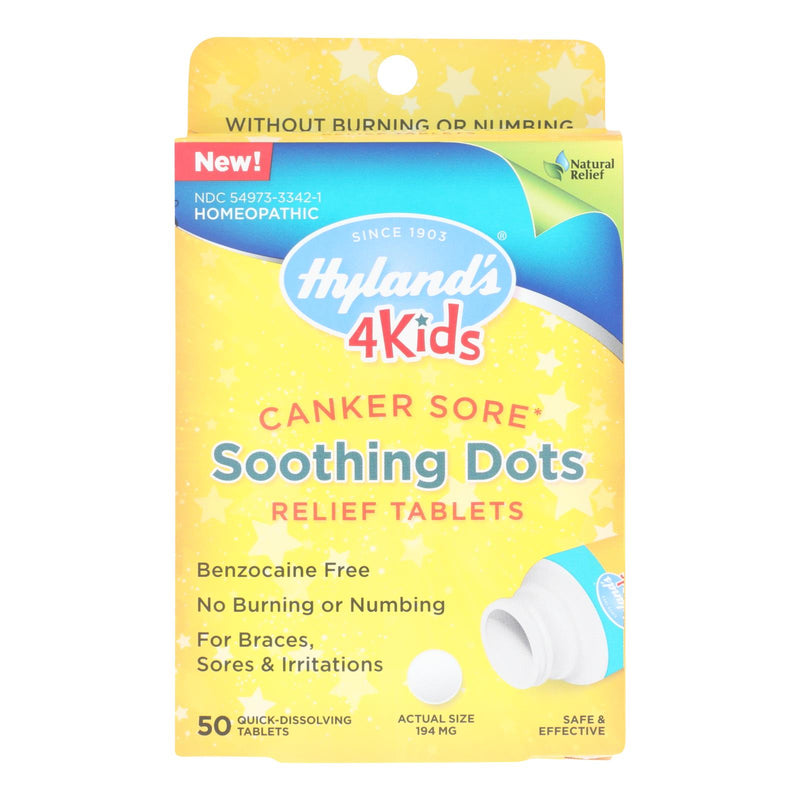 lts  Hyland's Homeopathic 4Kids Canker Sore Relief (Pack of 50 Tablets) - Cozy Farm 