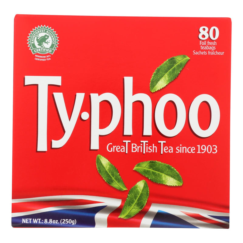 Typhoo Tea - English Tea (Pack of 6) 80 Bags - Cozy Farm 