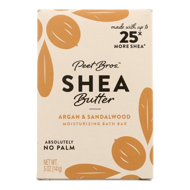 Peet Bros Argan Sandalwood Shea Butter Soap Bar (5 Oz) - Cozy Farm 