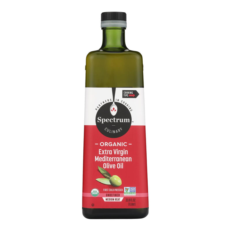 Spectrum Naturals Olive Oil Mediterranian Extra Virgin  - 33.8 Fl Oz - Cozy Farm 