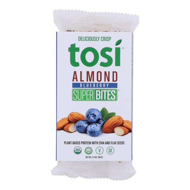 Tosi Superbites Blueberry Almond Fuel Bites (Pack of 12) 2.4 Oz - Cozy Farm 