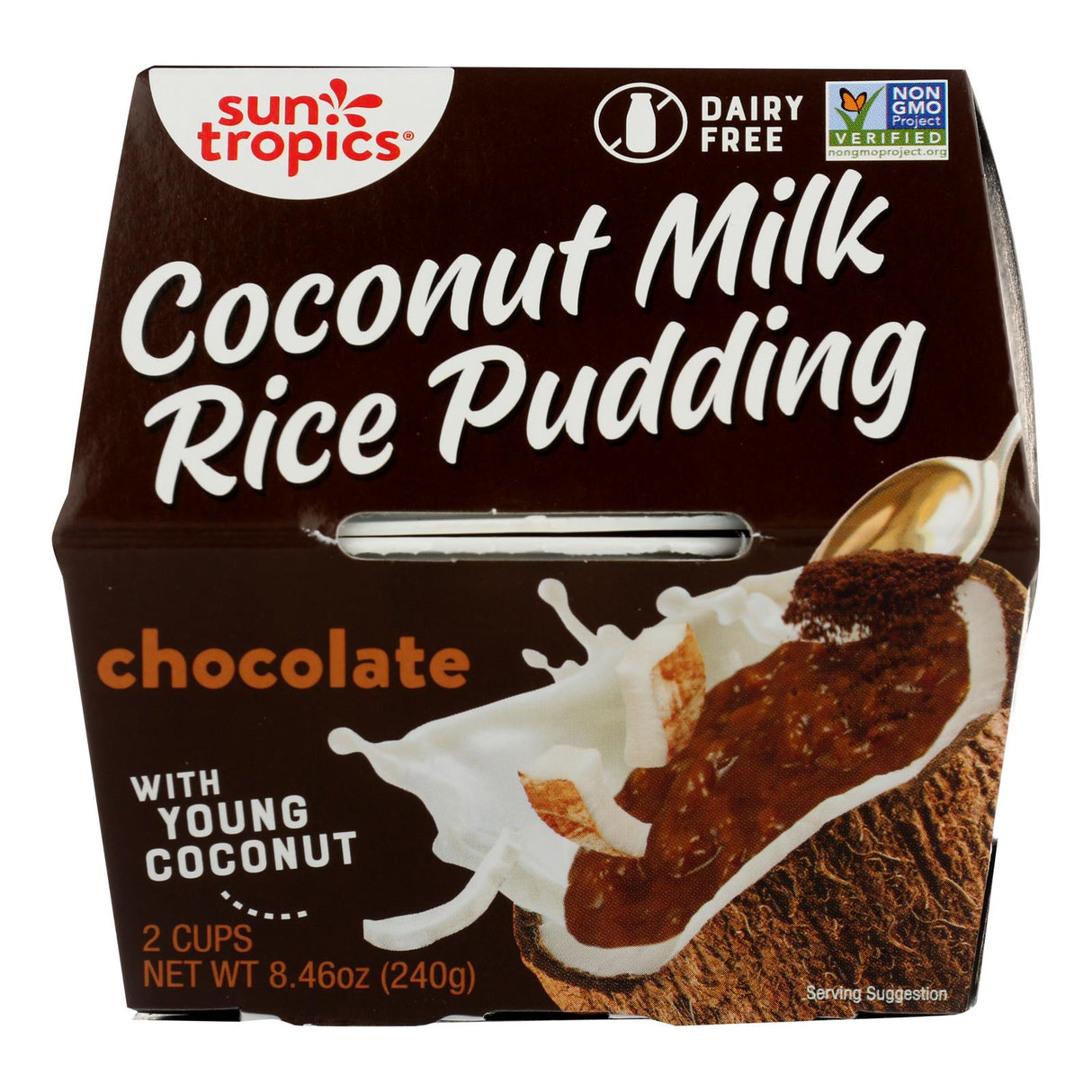 Sun Tropics Classic Cocoa Coconut Rice Pudding Six-Pack (8.46 Oz Each) - Cozy Farm 