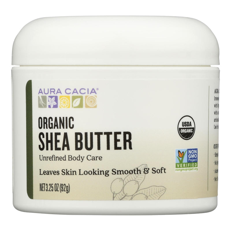 Aura Cacia Unrefined Shea Body Butter - 3.25 Fl Oz - Cozy Farm 