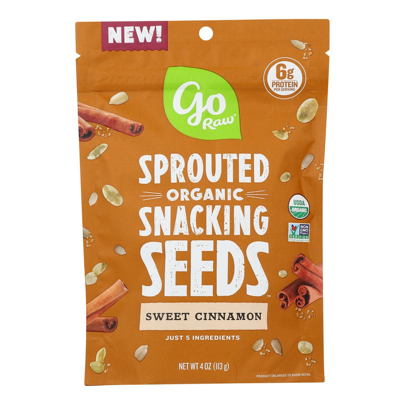 Go Raw - Snack Seed Sweet Cinnamon Sprtd (Pack of 10) - 4 Oz - Cozy Farm 