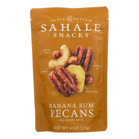 Sahale Snacks Pecans Glazed Mix Ban Rum 4 Oz (Pack of 6) - Cozy Farm 