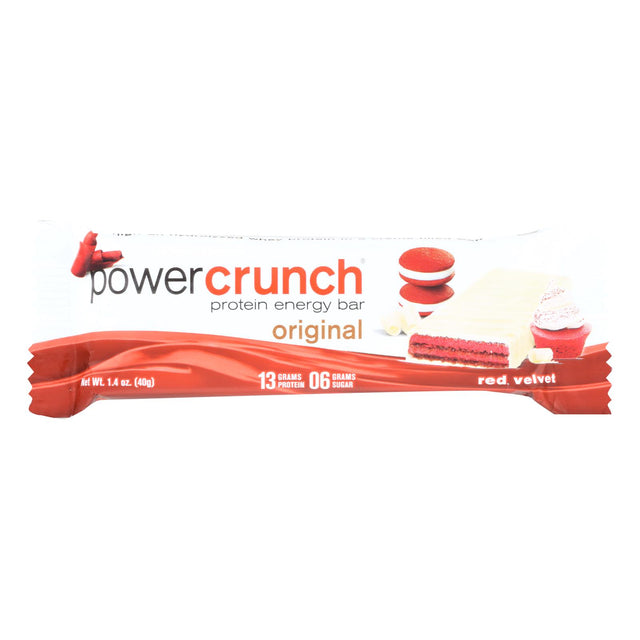 Power Crunch Protein Energy Bar, Red Velvet, 1.4 Oz., Case of 12 - Cozy Farm 
