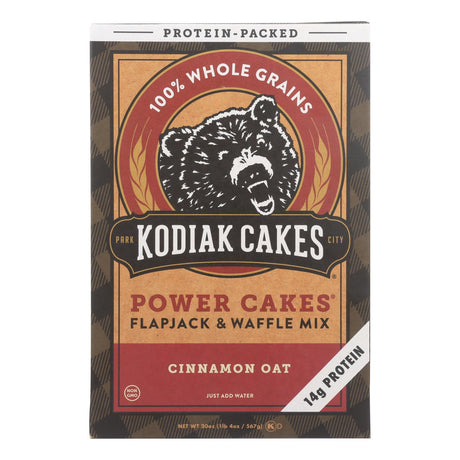 Kodiak Cakes Power Cakes Cinnamon Oat Flapjack & Waffle Mix (Pack of 6 - 20 Oz) - Cozy Farm 
