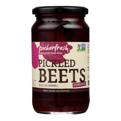 Pickerfresh Pickled Beets: Vibrant and Tangy 16 oz. Jars (Pack of 6) - Cozy Farm 