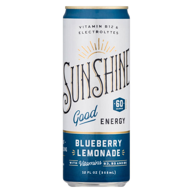 Sunshine Beverages - Bluberry Lemonade Soda, 12-Pack (12 Fl Oz Per Can) - Cozy Farm 